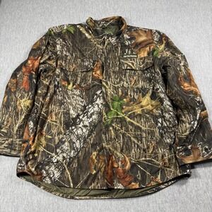 Medalist Huntgear Shirt Mens 2XL Camo Reversible Button Up Hunting Jacket Fleece